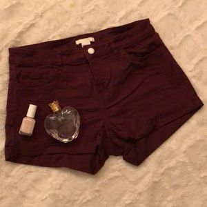 Maroon shorts